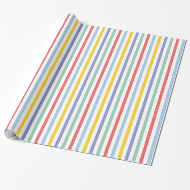 Papier Cadeau Enveloppe cadeau Motif pour bandes arc-en-ciel de  (Déroulé)