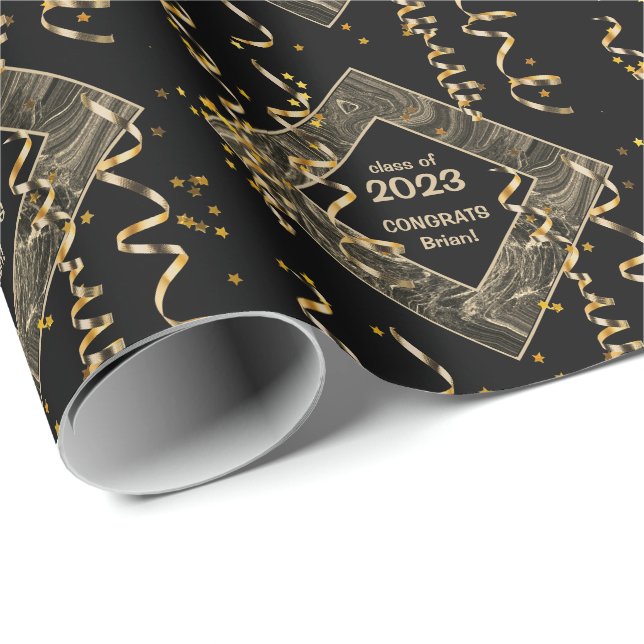 Papier Cadeau Enveloppe cadeau papier Motif de graduation person (Coin rond)