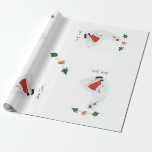 Papier Cadeau Enveloppe cadeau père Noël Swan