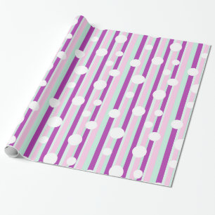 Papier Cadeau Enveloppe cadeau Pointe rose et Turquoise