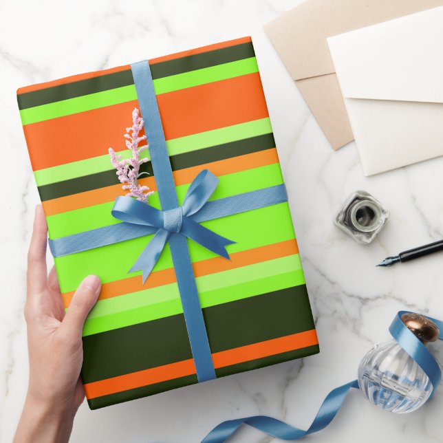 Papier Cadeau Enveloppe cadeau pour chaux, orange et mandrin (Cadeaux)