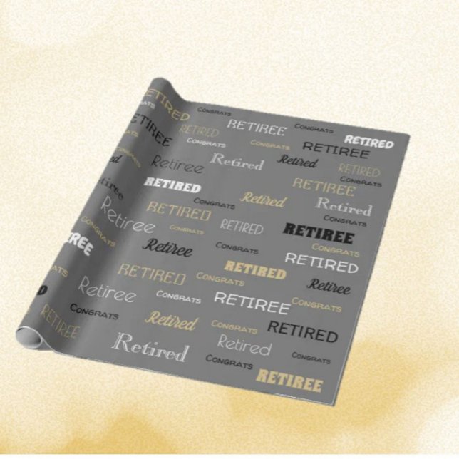 Papier Cadeau Enveloppe cadeau pour retraités amusants (Créateur téléchargé)