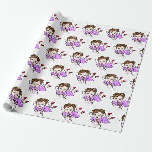 Papier Cadeau Enveloppe cadeau pour vol aux fées violettes