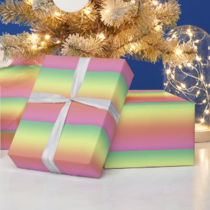 Papier Cadeau Enveloppe cadeau - Rayures arc-en-ciel