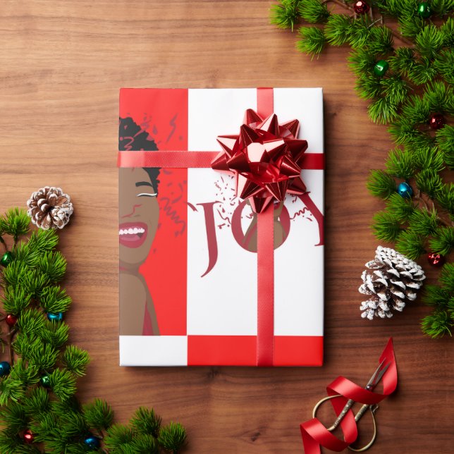 Papier Cadeau Enveloppe cadeau Red Joy Confetti (Cadeau de vacances)