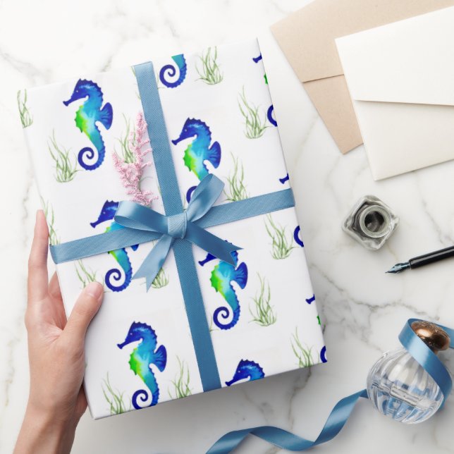 Papier Cadeau Enveloppe cadeau Seahorse (Cadeaux)