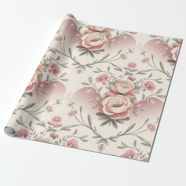 Papier Cadeau Enveloppe cadeau Soft Luxe Aquarelle (Déroulé)