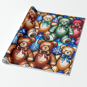 Papier Cadeau Enveloppe cadeau vintage Nounours