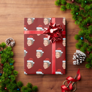Papier Cadeau Enveloppe cadeau visage personnalisé, Noël de Noël