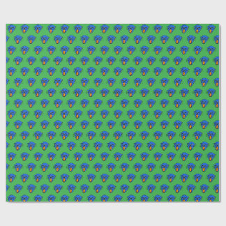 Papier Cadeau Enveloppe cadeau Wild Roar - Motif Panther Bleu