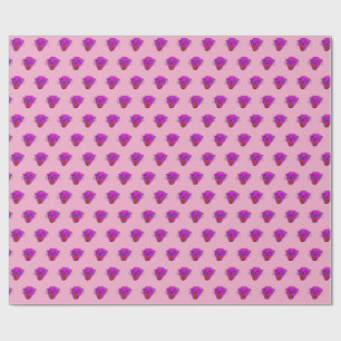 Papier Cadeau Enveloppe cadeau Wild Roar - Motif Panther rose