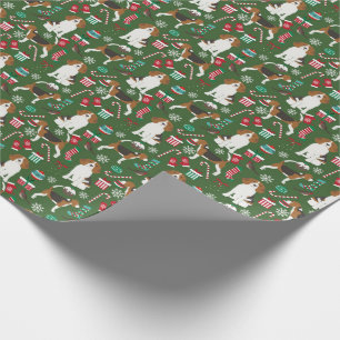 Papier Cadeau Enveloppe cadeaux de Noël Beagles