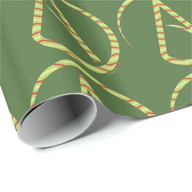 Papier Cadeau Enveloppe de cadeau athée de symbole (Coin rond)