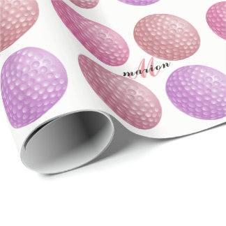 PAPIER CADEAU ENVELOPPE DE CADEAU DE BOULE DE GOLF, PAPIER DE