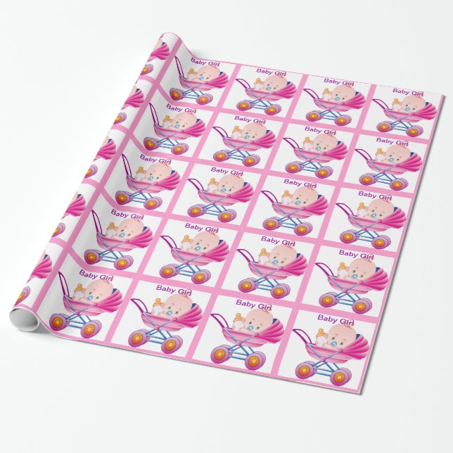 Papier Cadeau Enveloppe de cadeau de douche de bébé (Déroulé)