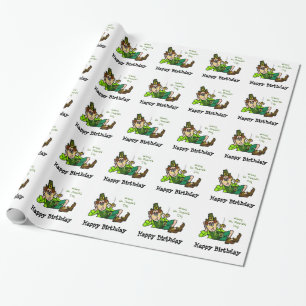 Papier Cadeau Enveloppe de cadeau de lutin d'anniversaire du