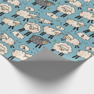 Papier Cadeau "Enveloppe de cadeau de moutons pour compte"