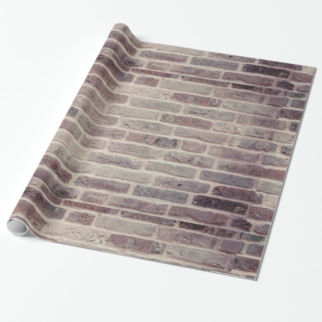 Papier Cadeau Enveloppe de cadeau de mur de briques (Déroulé)