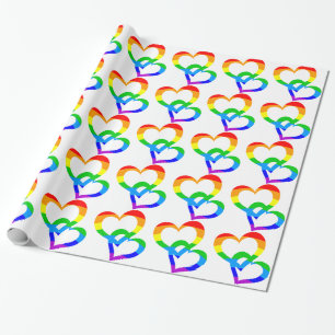 Papier Cadeau Enveloppe de cadeau jointive par arc-en-ciel de