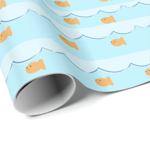 Papier Cadeau Enveloppe de cadeau mignonne de poisson rouge