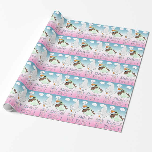 Papier Cadeau Enveloppe de cadeau noire de baby shower de (Déroulé)