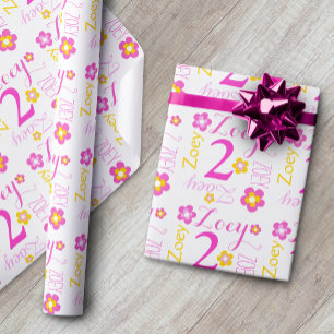 Papier Cadeau Enveloppe de cadeau nommée faite sur commande de