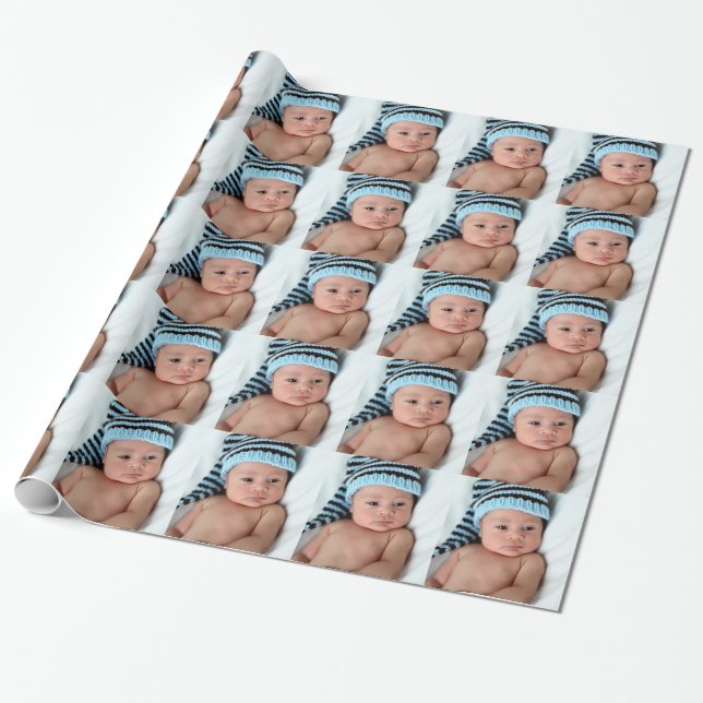 Papier Cadeau Enveloppe de cadeau personnalisée de photo (Déroulé)