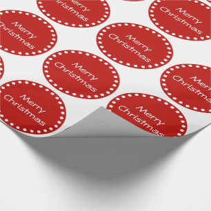 Papier Cadeau Enveloppe de cadeau personnalisée rouge et blanch