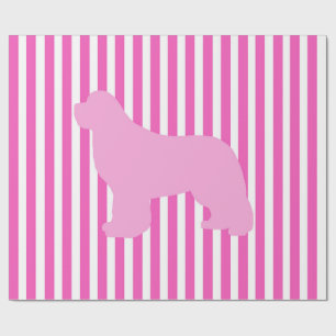 Papier Cadeau Enveloppe de cadeau simple rose de chien de