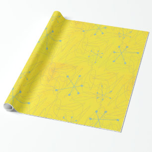 Papier Cadeau Enveloppe de cadeau vintage d'ère atomique des