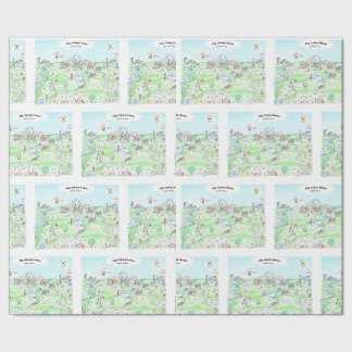 Papier Cadeau Enveloppe de cadeaux de départ