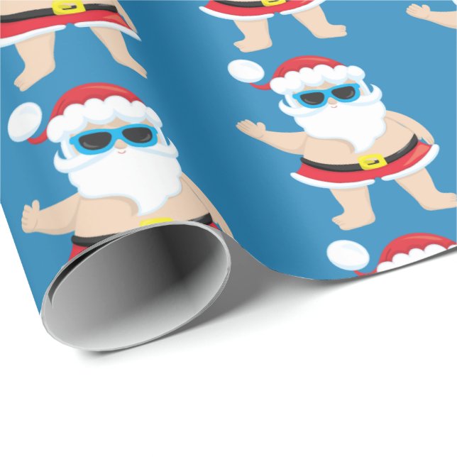 Papier Cadeau Enveloppe de partie carrelée par vacances de fête (Coin rond)