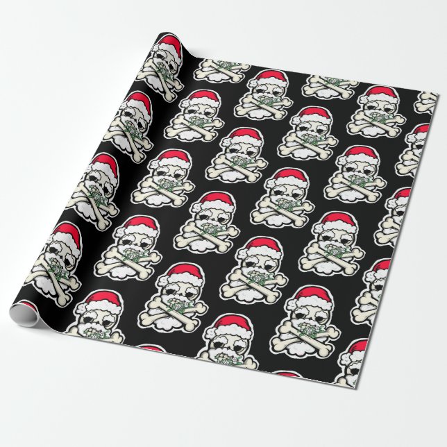 Papier Cadeau Enveloppe de Père Noël de pirate (Déroulé)