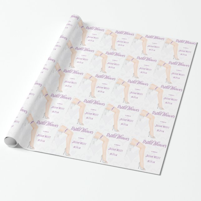 Papier Cadeau Enveloppe personnalisée de wedding shower de jeune (Déroulé)