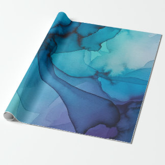 Papier Cadeau Enveloppement Abstrait de l'aquarelle