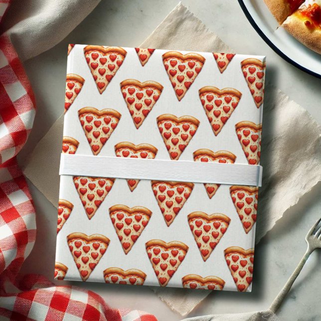 Papier Cadeau Enveloppement Cadeau Pizza Aquarelle Cute (Créateur téléchargé)