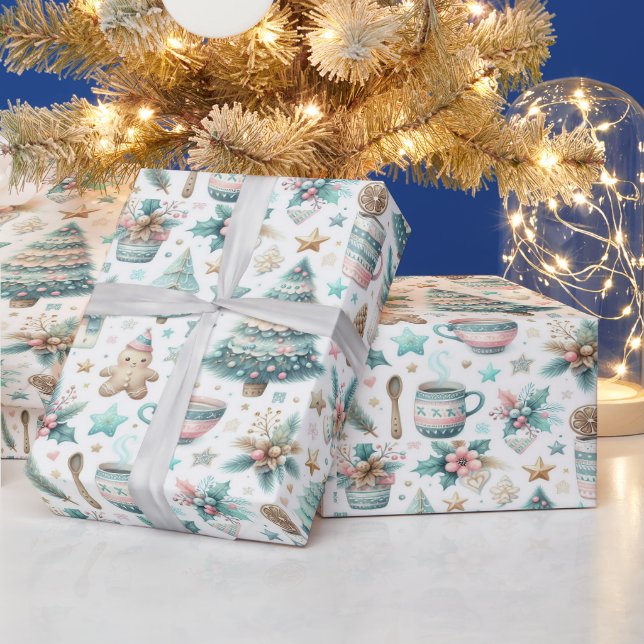 Papier Cadeau Enveloppement de Noël charmante (Vacances)
