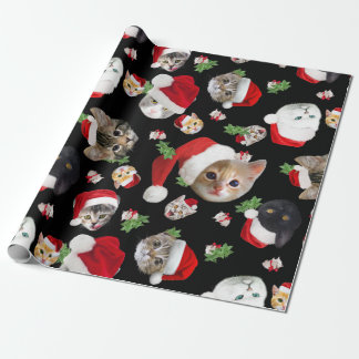Papier Cadeau Enveloppement de noël de la souris et de la chatte