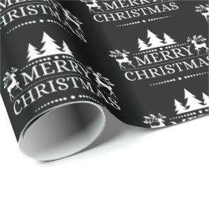 Papier Cadeau Enveloppement de Noël Papier-Joyeux Noël