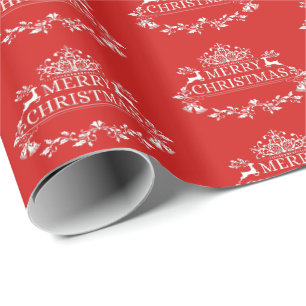Papier Cadeau Enveloppement de Noël Papier-Joyeux Noël