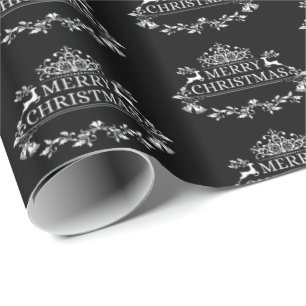 Papier Cadeau Enveloppement de Noël Papier-Joyeux Noël