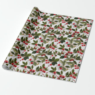 Papier Cadeau Enveloppement Festive Wrap Wonderland 'Holly Berri