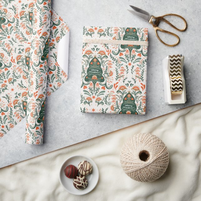 Papier Cadeau Enveloppement nordique de la fête des arbres de No (Artisanat)