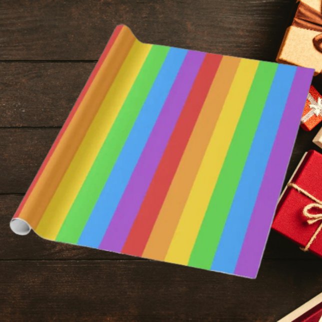Papier Cadeau Envelopper avec fierté : Arc en ciel (Créateur téléchargé)