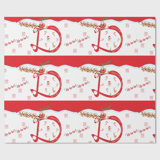 Papier Cadeau Enveloppes cadeaux de Noël (Plat)