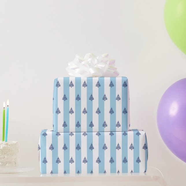 Papier Cadeau Enveloppeur de Noël bleu Eve et Sofie (Cadeaux de fête)