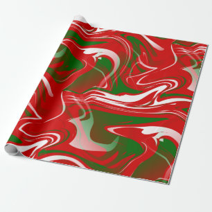Papier Cadeau épingle en marbre de noël moche