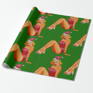 Papier Cadeau épingle moche de pull de noël