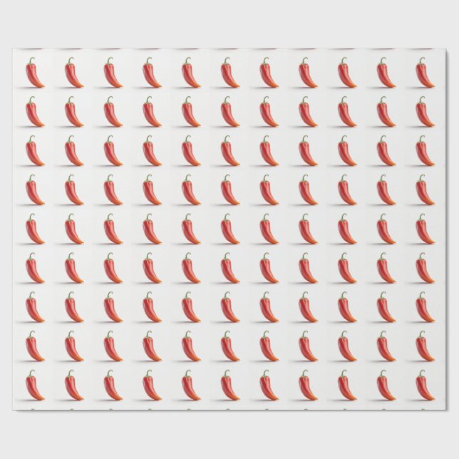 Papier Cadeau Épinglez votre cadeau avec un emballage de piment  (Plat)