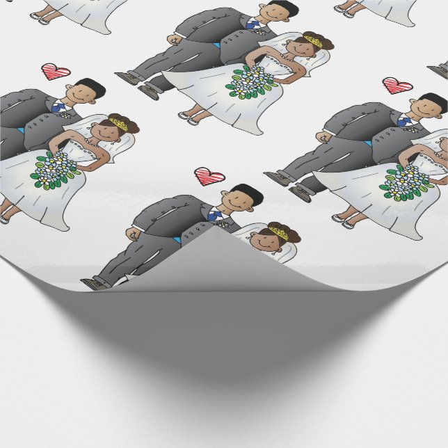 Papier Cadeau Épouser le papier d'emballage (Coin)